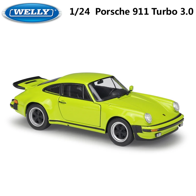 Литая модель автомобиля WELLY 1:24 классический металлический 1974 Porsche 911 Turbo3.0