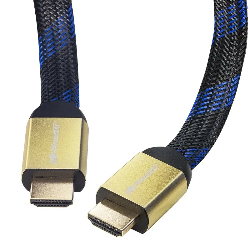 1 5 метров совместимый с 3D 4K 4 в Золотой Плетеный HDMI-кабель YASSI модель poshetlİ (модель