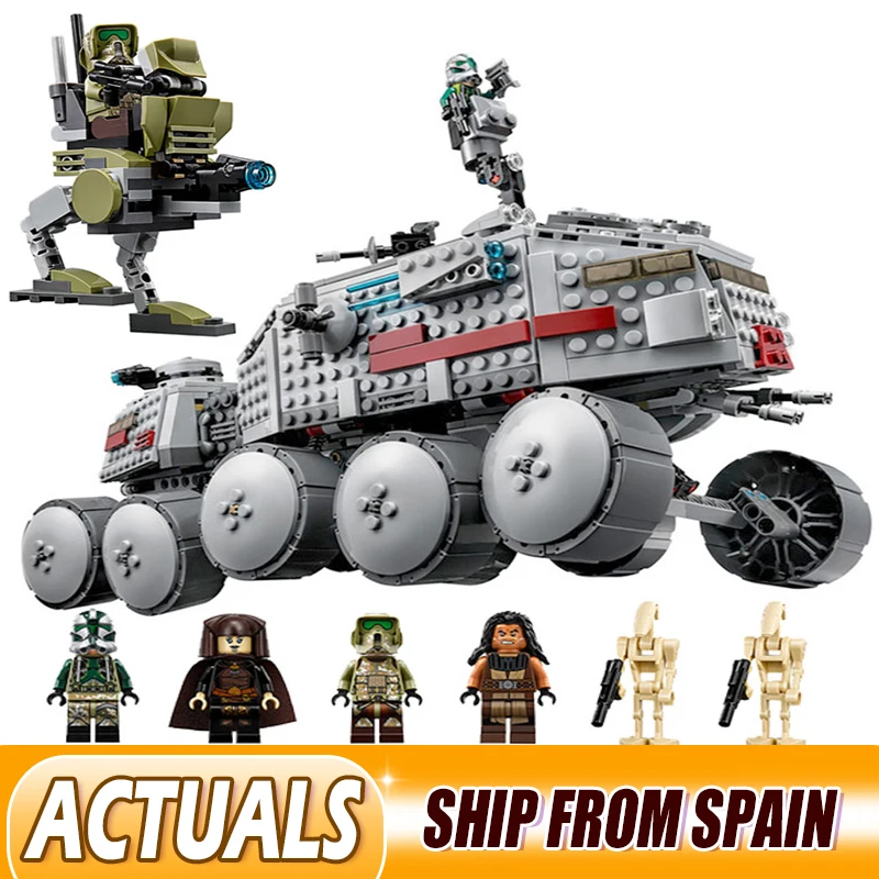 

05031 933Pcs Star Clone Turbo Tank 75151 Compatible With 75151 Building Blocks Wars Bricks Boys Toys Christmas Gifts