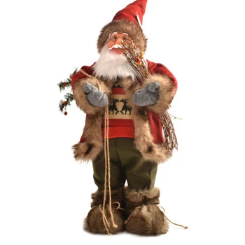 

2020 New Christmas Santa Claus Doll Display Window Scene Desktop Ornament Festive Party New Year Xmas Decoration