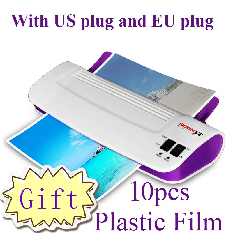 ProfessionalThermalOfficeHotandColdLaminatorMachineforA4