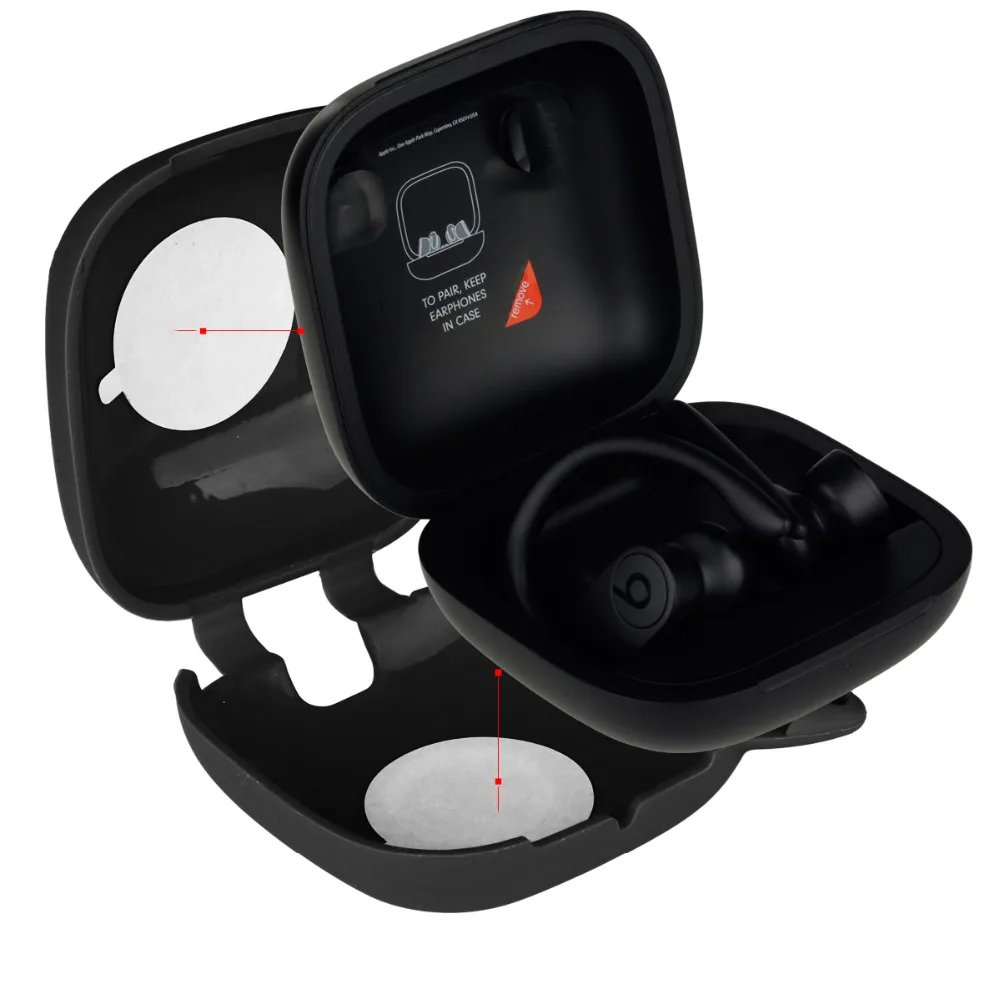 GEVO для Powerbeats Pro Портативный Силиконовый чехол для Powerbeats анти-потерянный противоударный легкий защитный чехол с брелком