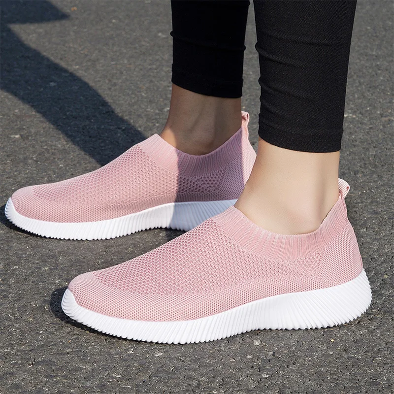 

2020 brand shoes women sneakers loafers Slip on casual Shoes breathable ultralight flats shoes New zapatillas shoe big size 43