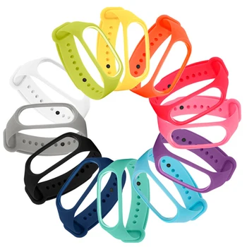 

Band 3 strap Replacement Smart Accessories Bracelet Watch Solid Color Wristband TPU Material Wrist-Strap Strap Band 3