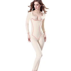 Body Shapewear Women Spandex Long Sleeve Women‘s Binders and Shapers Underbust Shapers Plus Size Slimming Underwear
