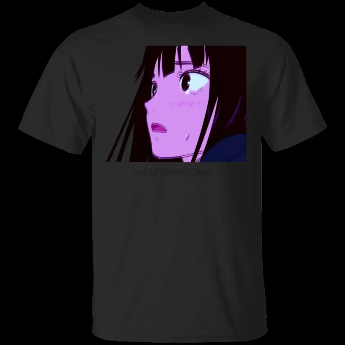 Lofi Aesthetics Lofi Anime Girl Sad Black T Shirt M Xxxl Aliexpress