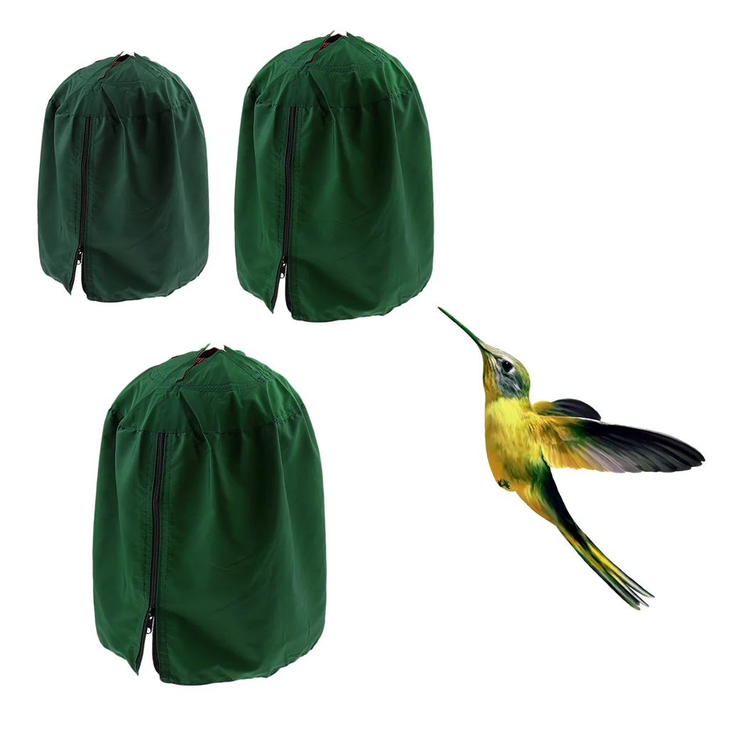 Circular Pet Bird Cage Cover ,Parrot Light-proof Sleep Shade ,Reduces Distractions, Muti-Functional Bird Cage Accessories,Green