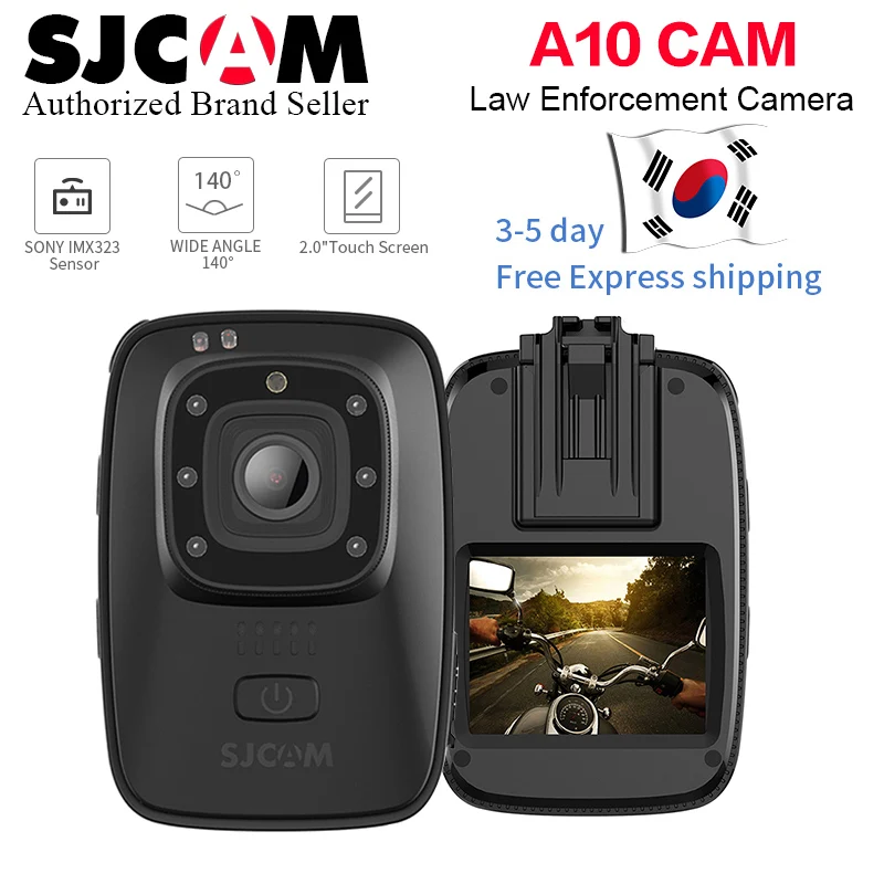 Новинка! SJCAM A10 Переносная Камера для бодикам, портативная камера, инфракрасная камера безопасности, ИК-камера ночного видения, лазерное позиционирование, Экшн-камера