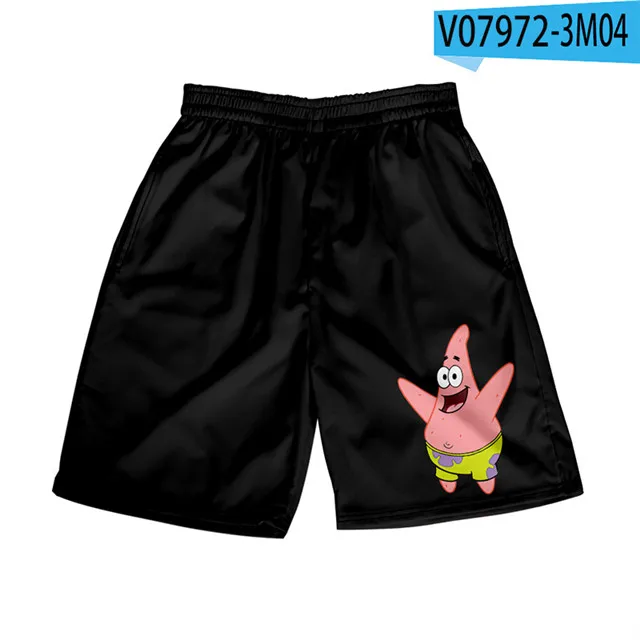 3D Anime Patrick Star Board Shorts Trunks Summer New Quick Dry Beach Swiming Shorts Men Hip Hop Short Pants Beach clothes casual shorts Casual Shorts