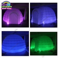 Outdoor Advertising Inflatable Dome Party Tent,5m Diameter White Inflatable Led Tent For Wedding 2