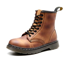 Vastwave/кожаные мужские Ботинки martin для влюбленных Мужская обувь мотоботы для взрослых зимняя обувь мужская обувь размера плюс 47 48