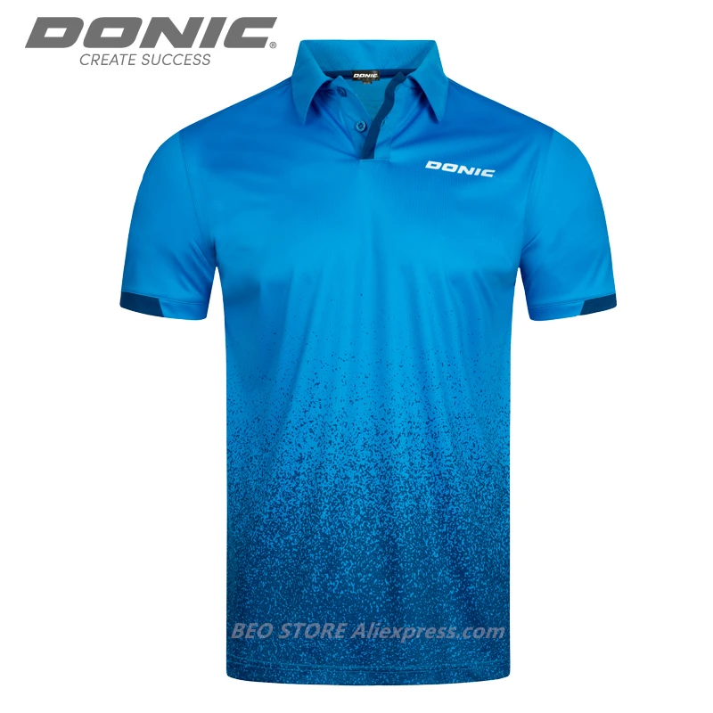 DONIC Table Tennis Jerseys Training T-Shorts Absorb Sweat Comfort Ping Pong Shirt Cloth Sportswear
