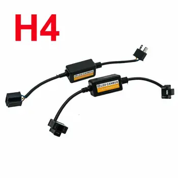 

2PCS H4 LED Headlight Canbus Decoders Error Free Anti Flicker Resistor Headlight Accessory Resistor Flash Canceller