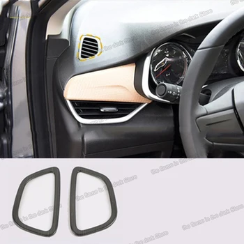 

Lsrtw2017 Stainless Steel Car Dashboard Vent Frame Trims for Chevrolet Cavalier Onix 2019 2020 2021 Interior Accessories Chrome