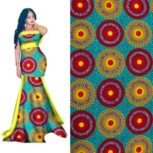 Королевские африканские принты Анкара батик настоящий воск с фабрики хлопок JAVA лучшее качество Африка женщин Швейные материал для свадебного платья 6 ярдов