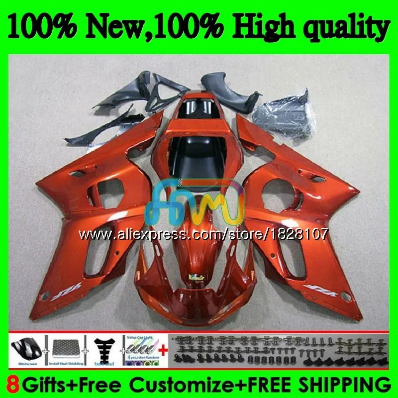 No. 1 Средства ухода за кожей для YAMAHA YZF R6 R 6 600 YZF600 YZFR6 98 99 00 01 02 все orange 50BS. 31 YZF-600 YZF-R6 1998 1999 2000 2001 2002 обтекатель - Цвет: No. 1
