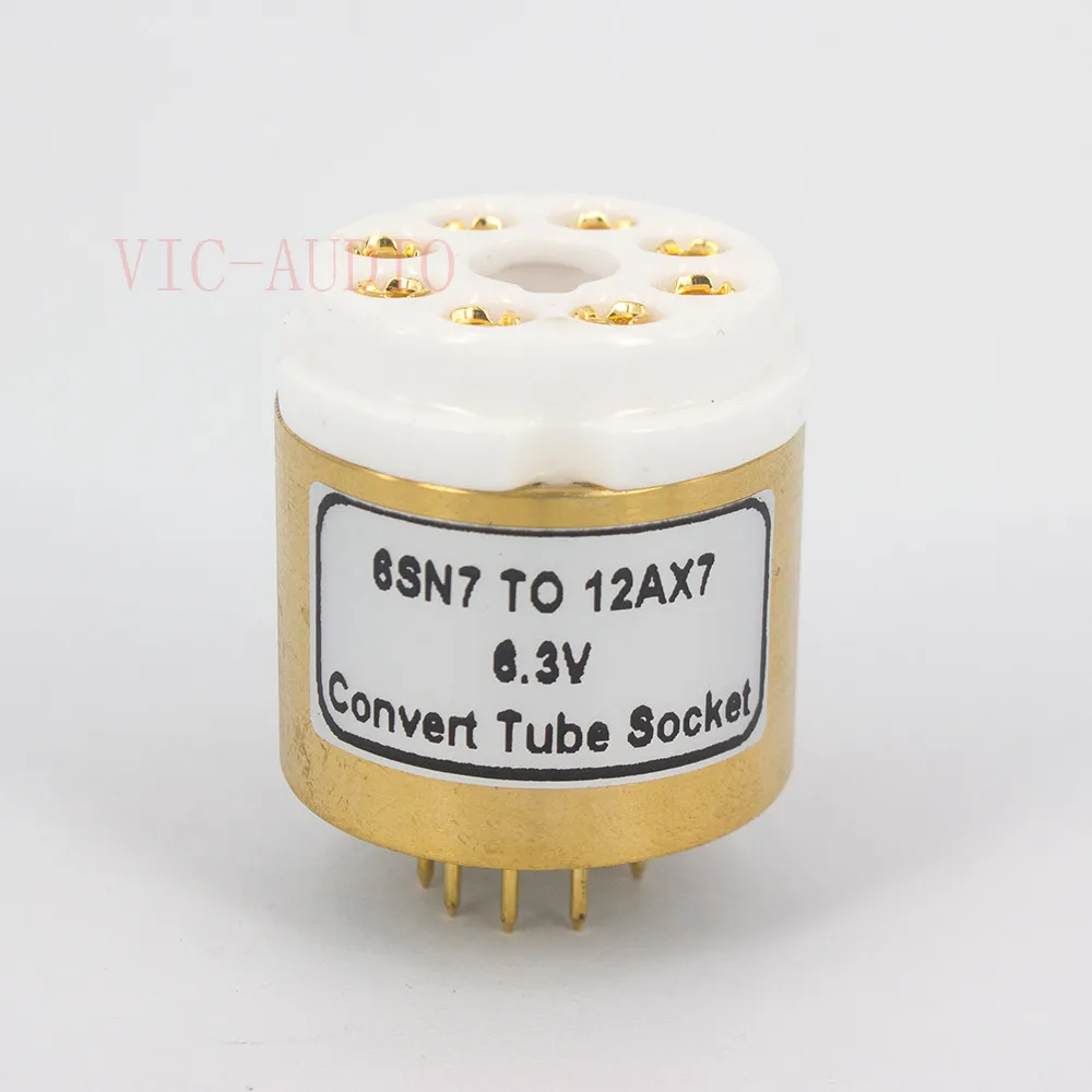 1 шт. 6SN7 до 12AX7 12AU7 12AT7 ECC83 ECC82 (6 3 В) Электронная трубчатая розетка звуковая вакуумная