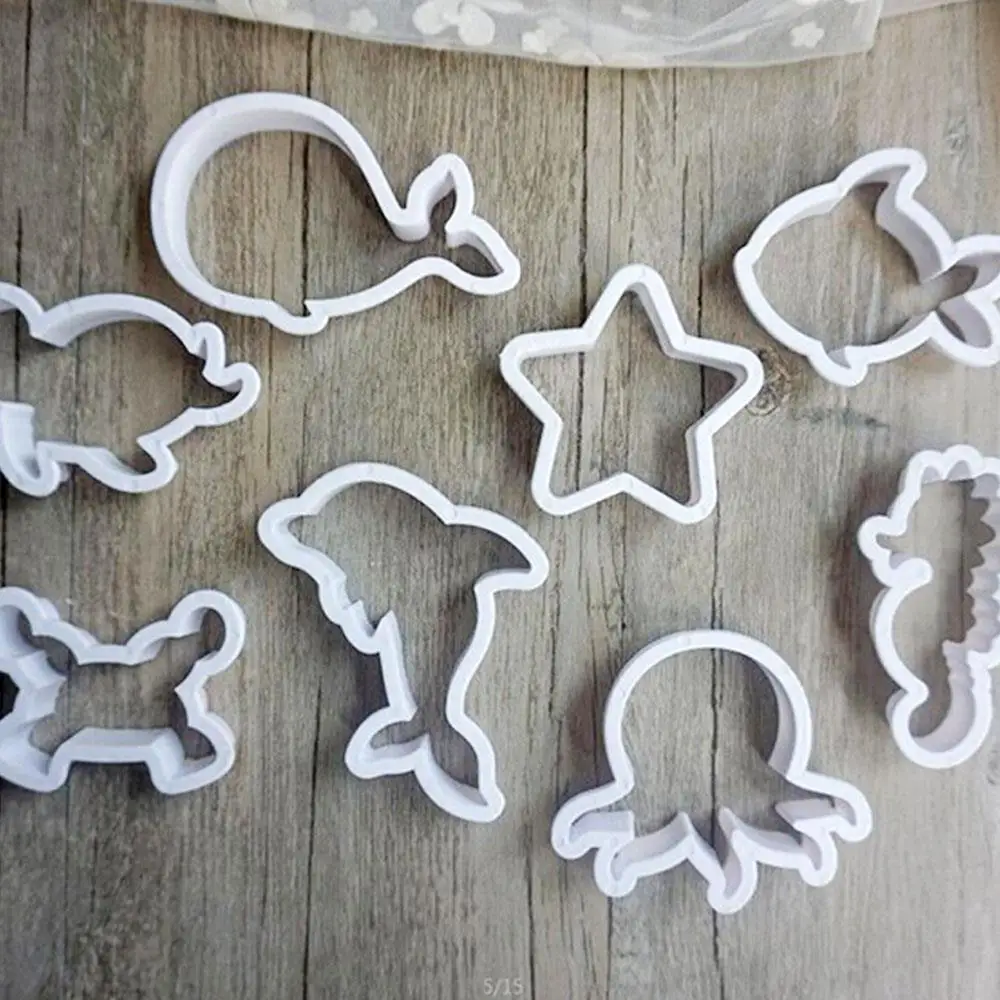 SOLEDI Пластик eco-friendly Fondant(сахарная) формы морского животного для свадебных кондитерских изделий не имеет вкуса печенья прессформы вечерние Кухня 8 шт./компл. удобно