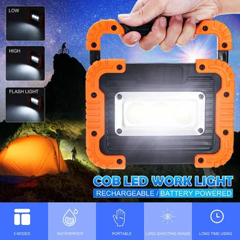 

SMUXI COB Floodlight 200m Shooting Range Outdoor Hunt LED Work Lamp USB /Battery Powered Spotlight Power Bank Charger for Phone