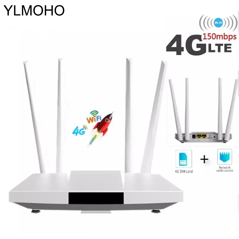 Шлюз YLMOHO 4G LTE CPE/Router 300 Мбит/с разблокировка Wi-Fi роутера точки доступа FDD TDD RJ45