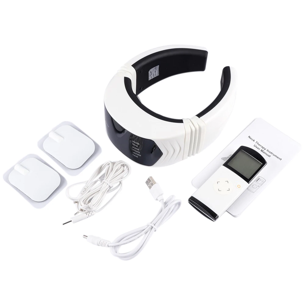 

Wireless Remote Neck Massager Electric Pulse Acupuncture Neck Magnetic Cervical Therapy Relief Pain Tool EU Plug