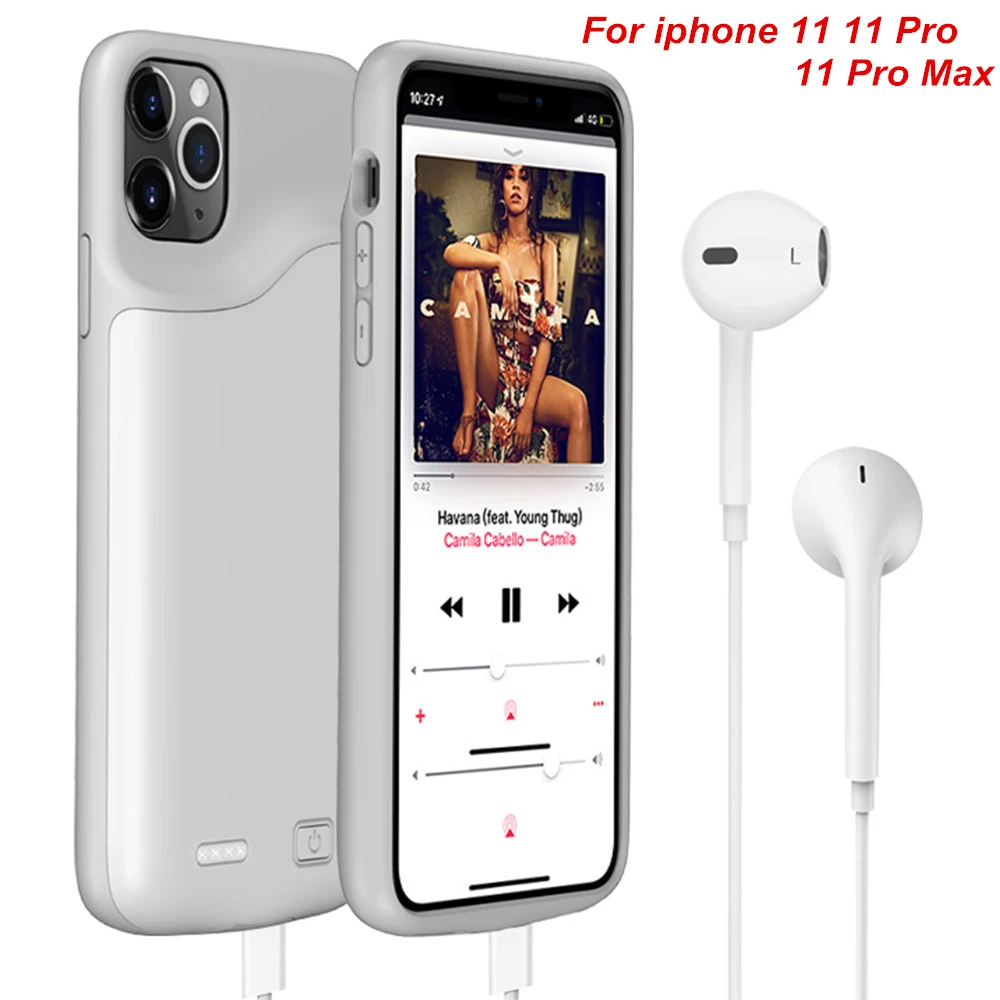 6000 Mah Per Iphone 11 11 Pro 11 Pro Max Custodia Per Caricabatterie Smart Phone Cover Power Bank Per Iphone 11 Pro Max Custodia Per Caricabatterie