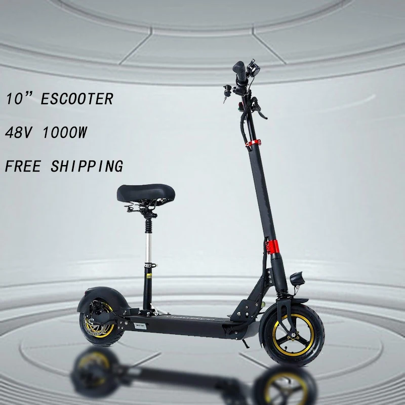 Электрический скутер 10 ''48V1000W 60 км батарея Escooter 3 модели скейтборд с сиденьем складной Ховерборд Patinete Electrico Adulto