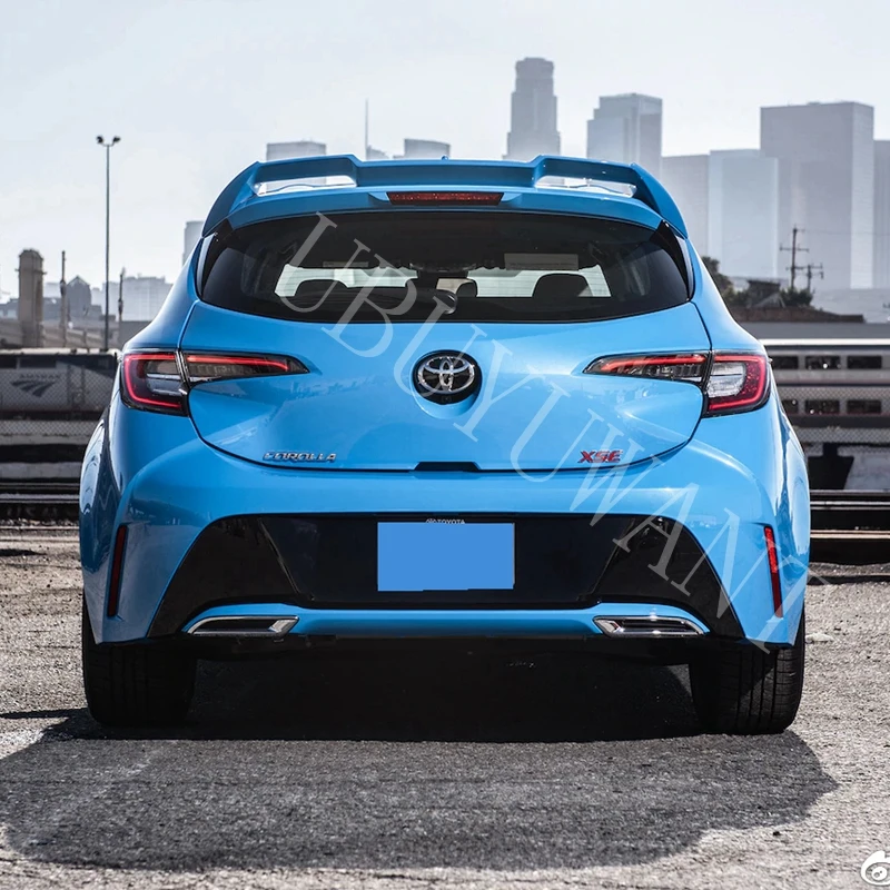 

For TOYOTA corolla hatchback Spoiler 2019 High Quality ABS Material Car Rear Wing Primer Color Rear Spoiler