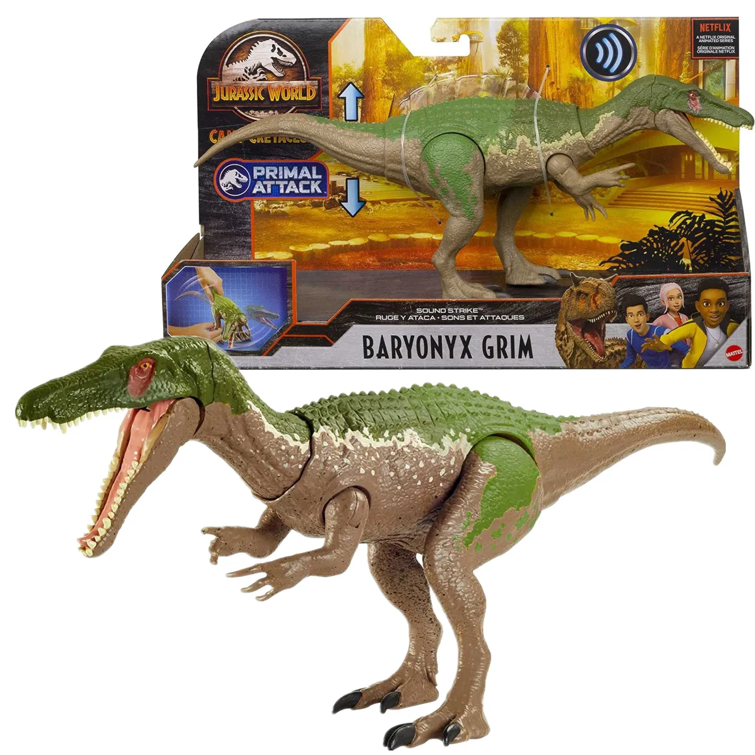 Mattel ​​Jurassic World Sound Strike Dinosaur Action Figure for sale online 