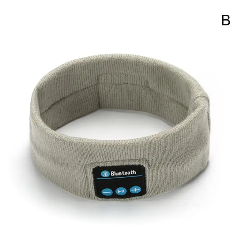 1 шт. Bluetooth музыкальная повязка Музыка сон повязка вязаная мода головной убор для сна Наушники Динамик гарнитура - Цвет: B