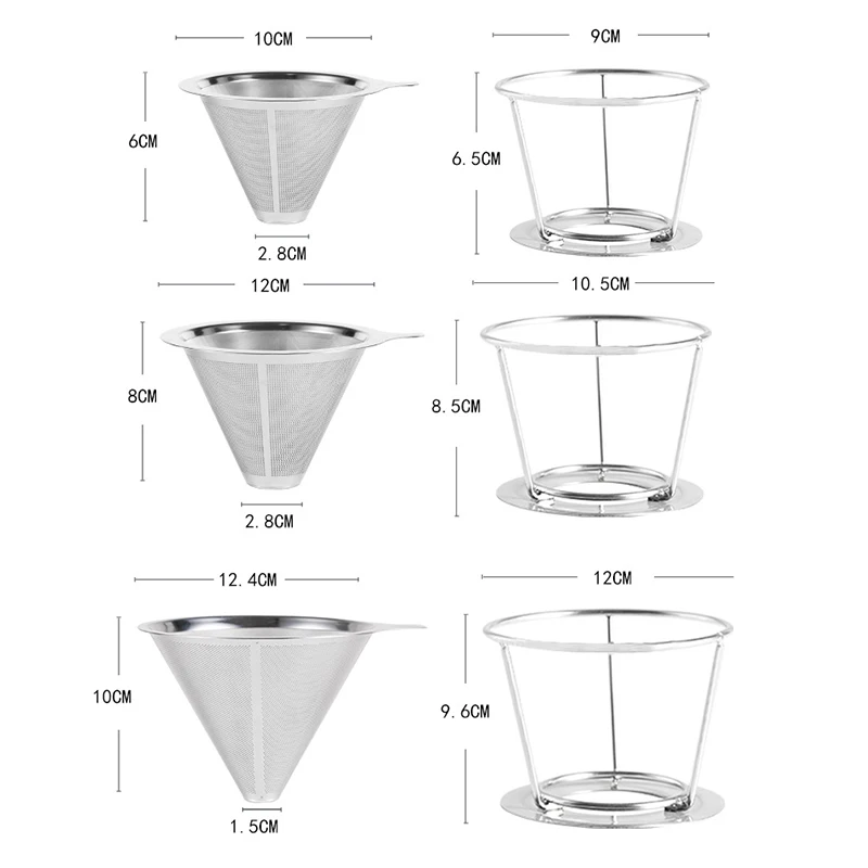 Porte-filtre à Café - Filtre à Café - Forme D'éventail - Bois - Design Simple - Porte-filtre à Café - Support Pour Filtre En Papier - Electroménager