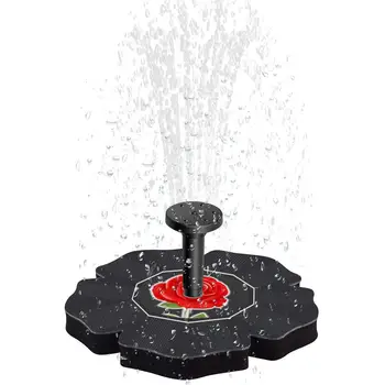 

Solar Power Rose Bath Fountain Pump Brushless Pump for Garden Patio Watering