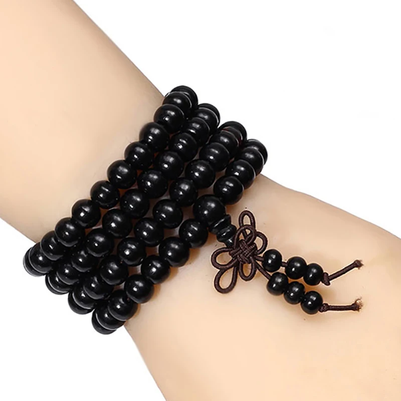 6 мм натуральный буддийские Бусы из сандалового дерева Будда медитации бисер