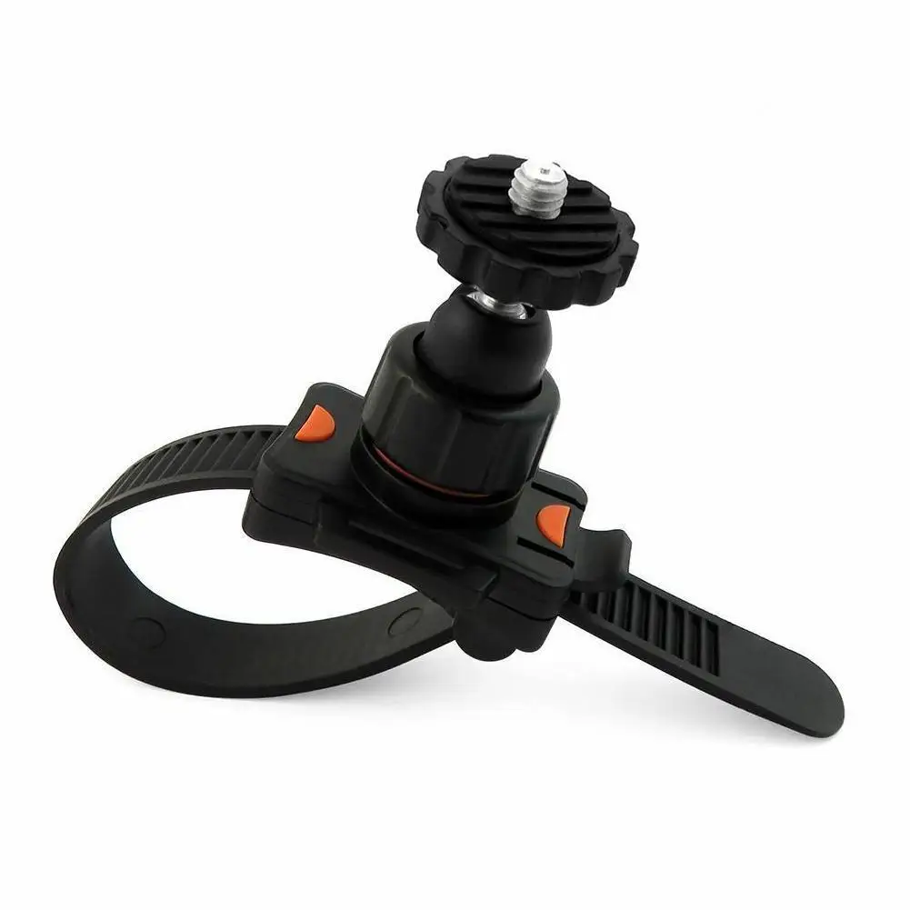 Soporte de cinturón de bicicleta ajustable para Gopro Hero 8, 7, 6, 5, 4, 3 + 3, Clip negro, abrazadera, barra enrollable, montaje con cremallera para Xaomi yi 4K