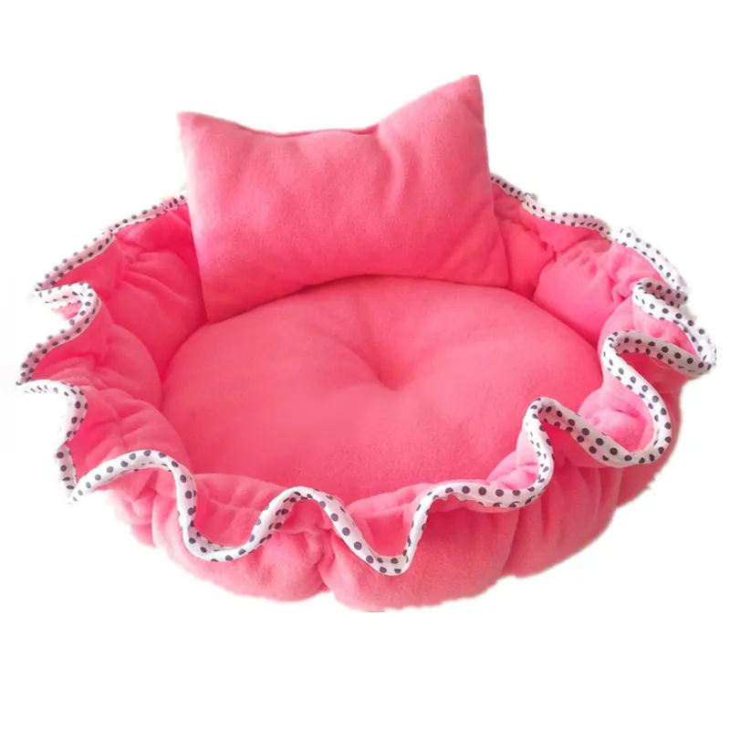

Pet Bed Cotton Super Soft Cat Bed Round Donut Dog and Cat House for Small Dogs Blanket Cushion Round Pumpkin Bed Dog Mat Kennel