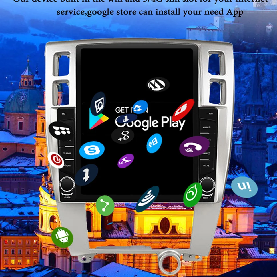 Автомобильный мультимедийный плеер Android 13,0 для Hyundai Tucson 2006 2007 2008 2009 2010 - 2014 2 Din радио аудио GPS 2Din Navi WIFI 4G (art.: 3a38f484bdd) - 3a38f484bdd