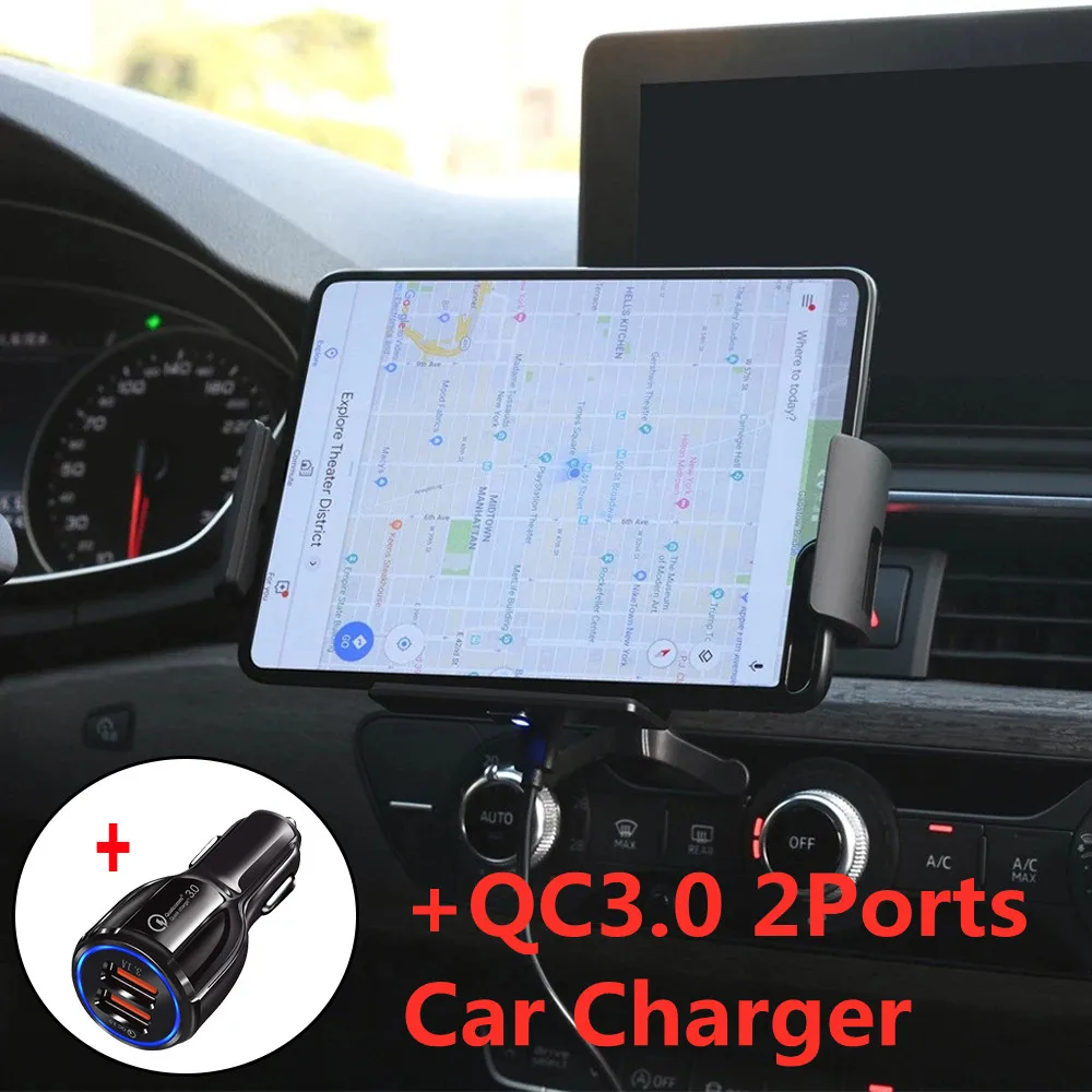 Car Wireless Charger 10W Auto Clamping Phone Mount Holder for XiaoMi Samsung Galaxy Fold Z 2 iPhone 11 XS Max Huawei Mate X | Мобильные