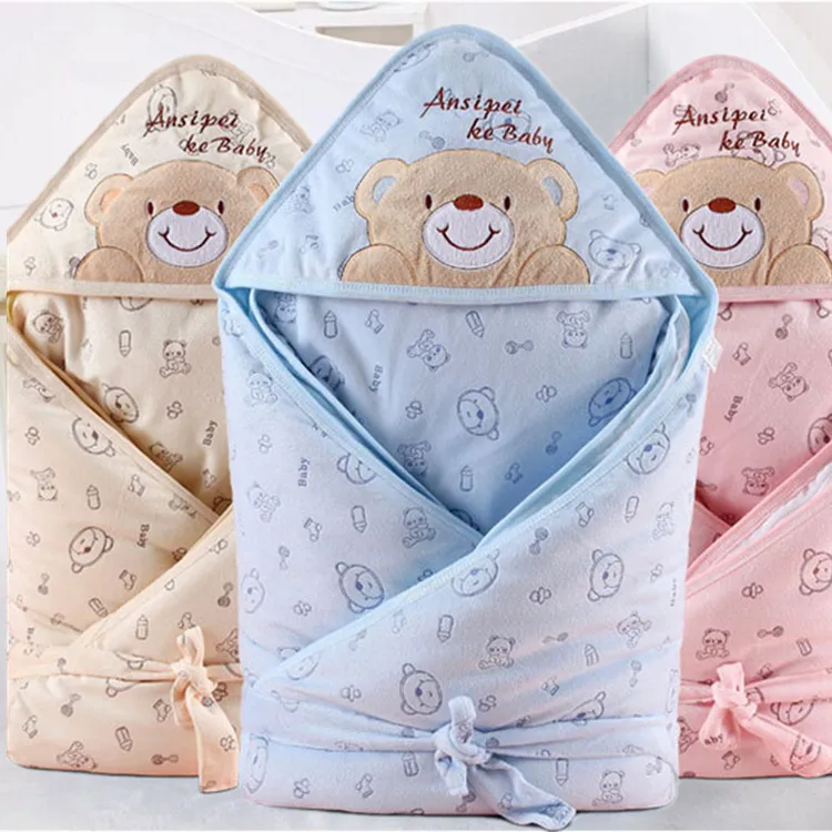 

New Style Infant Autumn And Winter Thick BABY'S BLANKET Baby Crystal Velvet-tuo dan Sleeping Bag Wrapping Blanket Maternal And C