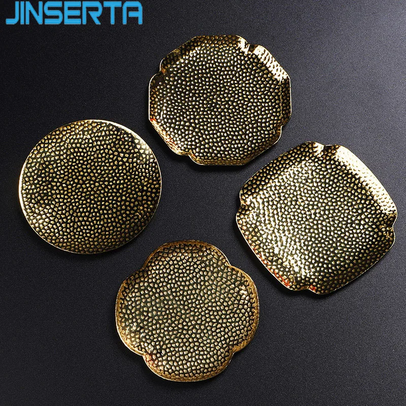 JINSERTA латунный поднос для хранения чайная чашка подставка кофе антиожоговая