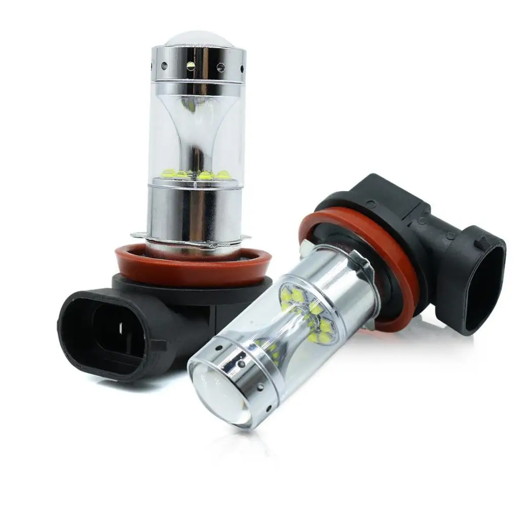 Pair H16/H11 6000K 100W High Power Fog Driving Light Turn Signal Lamp Parking