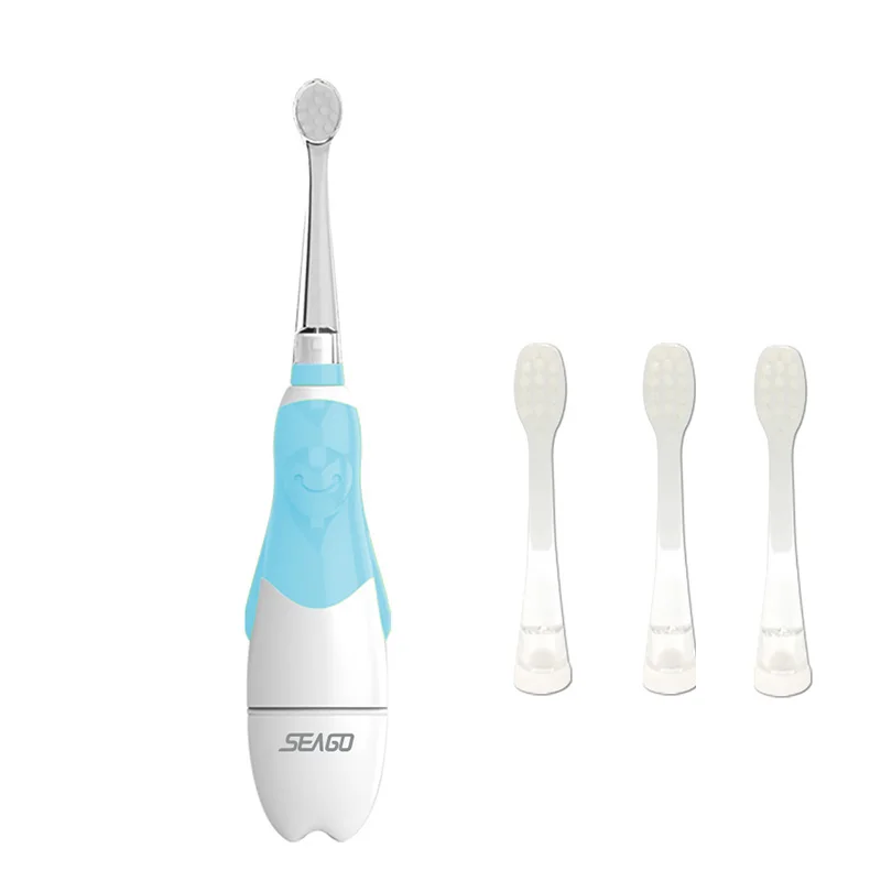 SEAGO Sonic Electric Toothbrush For 0-3 year Infant Baby Children Battery Automatic Teeth brush Waterpro of White LED Light Gift SEAGO Sonic Electric Toothbrush For 0-3 year Infant Baby Children Battery Automatic Teeth brush Waterpro of White LED Light Gift