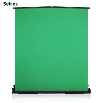 

Selens 145x200cm Green Screen Background Chromakey Backdrop Collapsible Aluminium Case For YouTube Video Game Virtual Studio