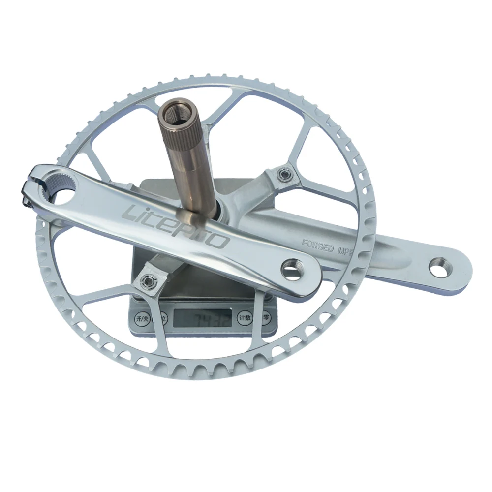 公式 折りたたみ自転車クランクセットbcd130mmチェーンセットチェーンリングbbクランクセット56tブラック Page Propertylenden Com