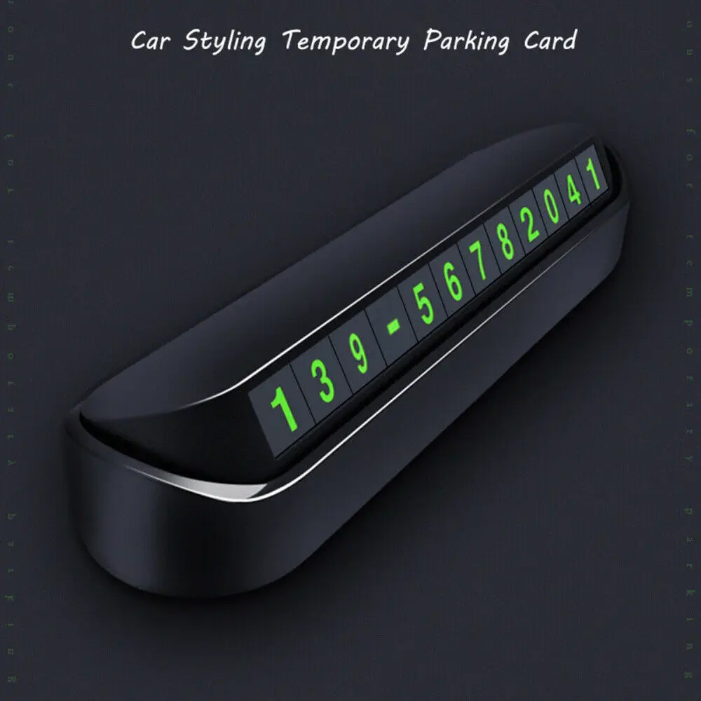 Universal Drawer Style Car Parts Parking Card Accessories Vehicle Car Temporary Parking Card Phone