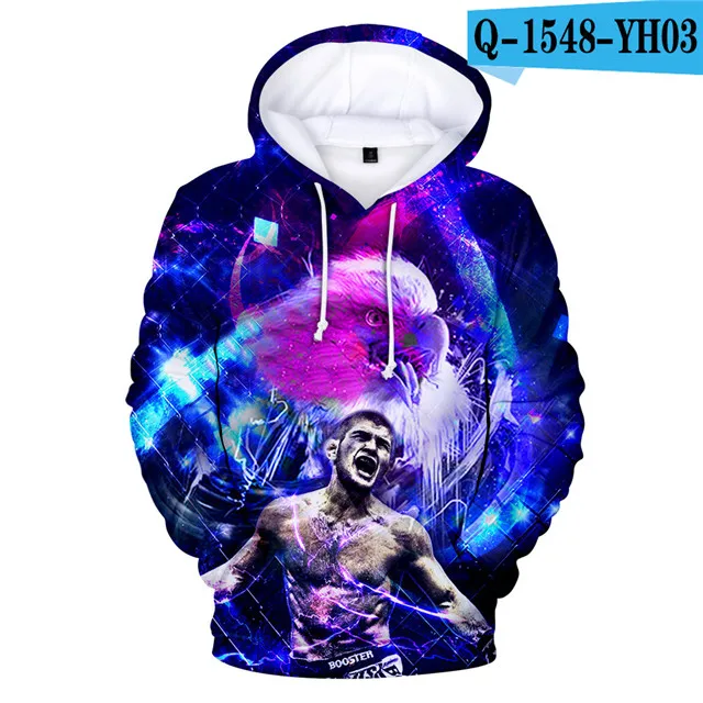 Supernova Хабиб Nurmagomedov мужские толстовки 4XL флисовая куртка с капюшоном мужская зимняя толстовка с капюшоном Детский 3D теплый пуловер русский - Цвет: 3dwy-540
