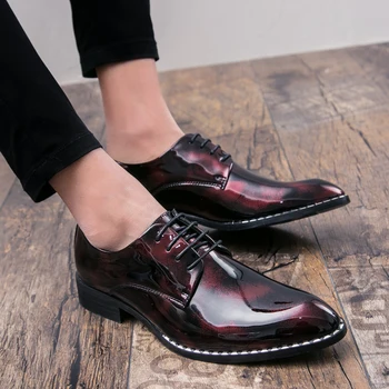

Men Formal Shoes 2020 Fashion PU Leather Dress Shoes Men Spring Marry Shoes Brand Business Office Wedding Footwear Men Sneakers