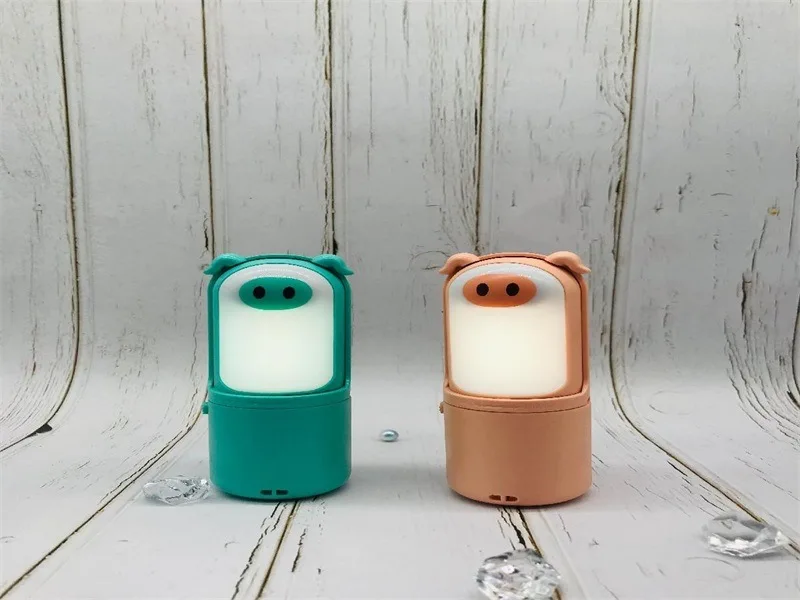 

New Style Creative Rotating Night Light Small Fan USB Mini Portable Students Hand-Held Rechargeable Mute Small Fan