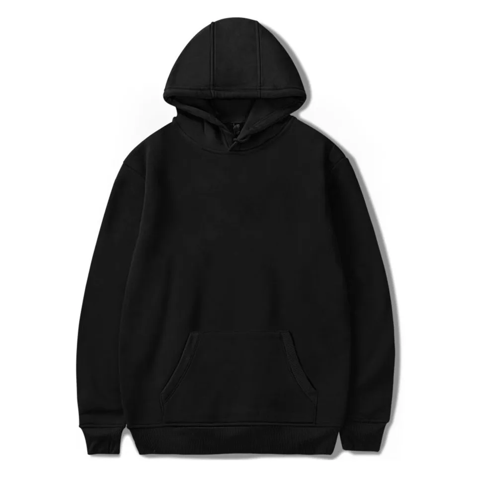 3D Black hoodie men and women 1