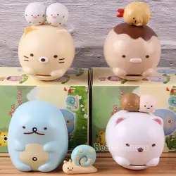 Sumikkogurashi Сумико гураши фигурка из ПВХ, Коллекционная модель Мультяшные милые игрушки животных Кукла Детская подарок 4 шт./компл