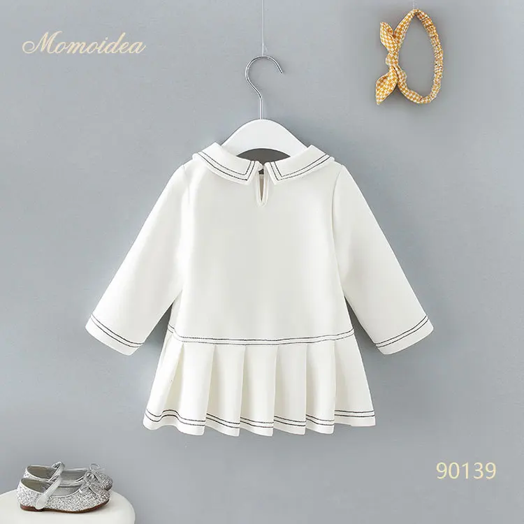 

Momoidea Childrenswear 2019 Spring New Style Girls Dress Simple Children Long Sleeve Spring And Autumn Dress
